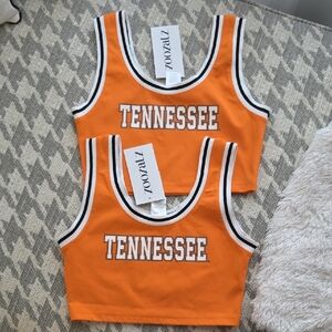 Zovaro Orange Crop Top - Tennessee Design